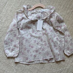 Organic cotton Peter Pan blouse Jamie Kay NWT